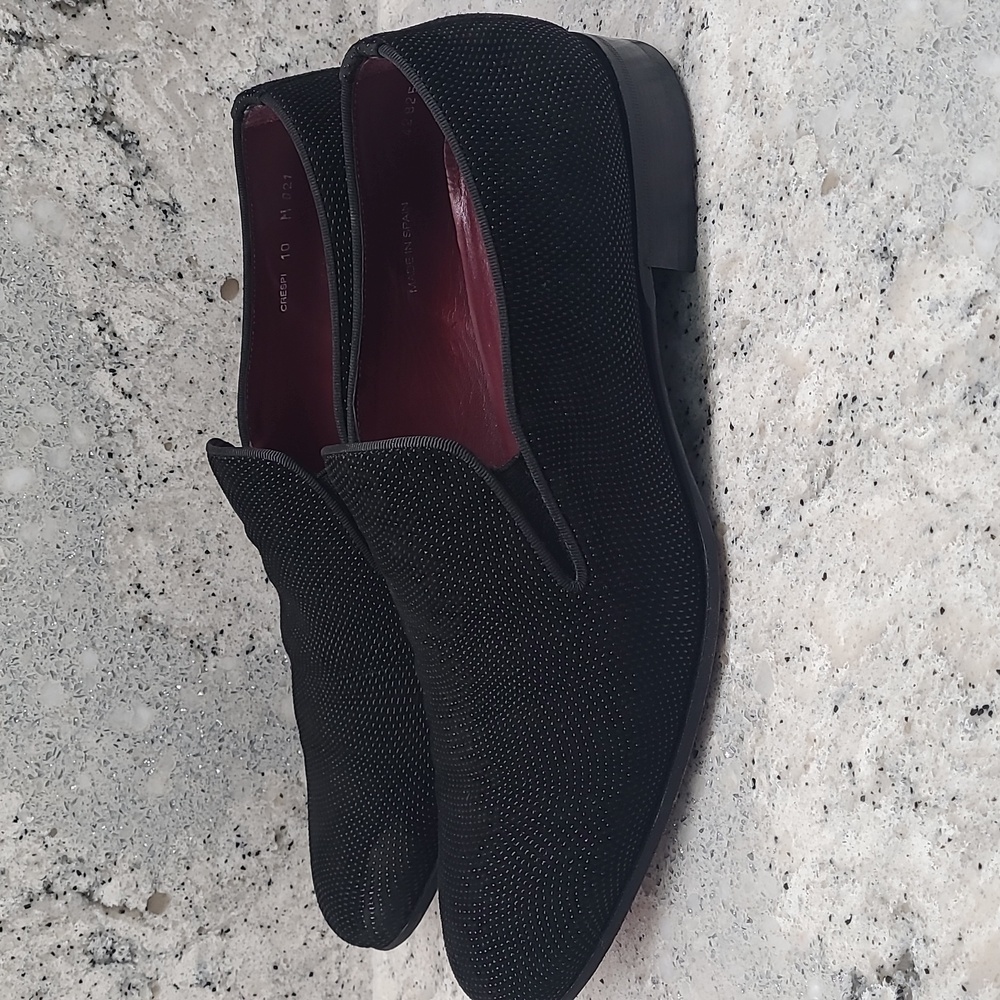 Mezlan Custom Collection Suede Textured Loafers - Picture 4 of 10